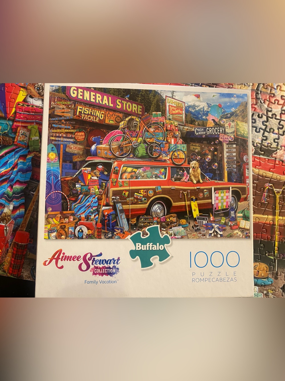 Aimee Stewart Collection Buffalo 1000-Piece Family Vacation Puzzle - Multicolor